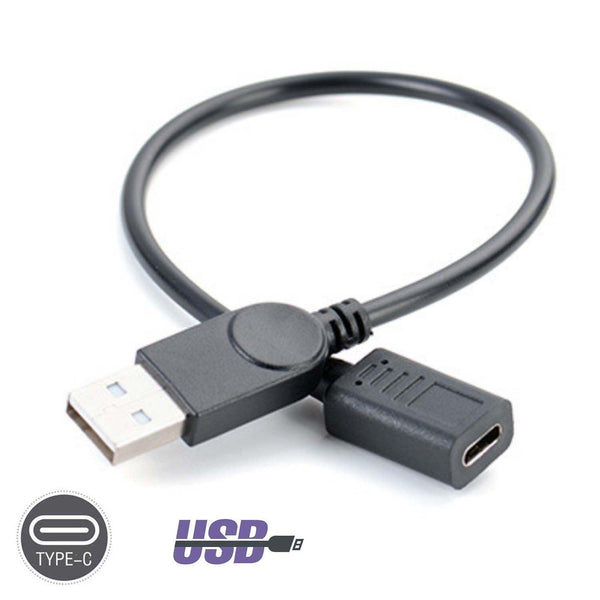 NÖRDIC USB 3.0 hane till USB C hona adapter 15cm 5Gbps data överföringshastighet