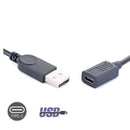 NÖRDIC USB 3.0 hane till USB C hona adapter 15cm 5Gbps data överföringshastighet