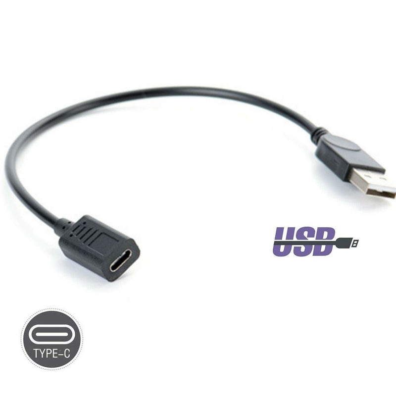 NÖRDIC USB 3.0 hane till USB C hona adapter 15cm 5Gbps data överföringshastighet