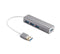 NÖRDIC USB 3.1 4port 5Gbps hubb 17cm Aluminium Space Grey