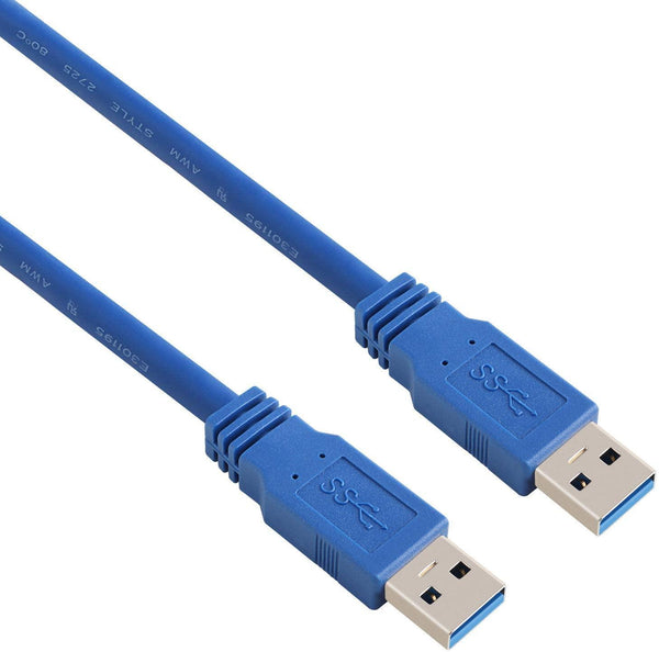 NÖRDIC USB3.1 kabel typ A hane till typ A hane 5Gbps 1m USB3.0