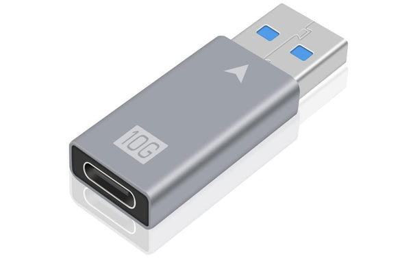 NÖRDIC USB3.2 Gen2 USB-C till USB-A adapter 10Gbps metal