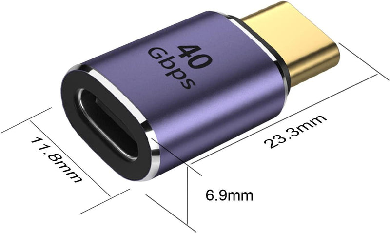 NÖRDIC USB4 adapter hane till hona 40G 8K60Hz PD100W