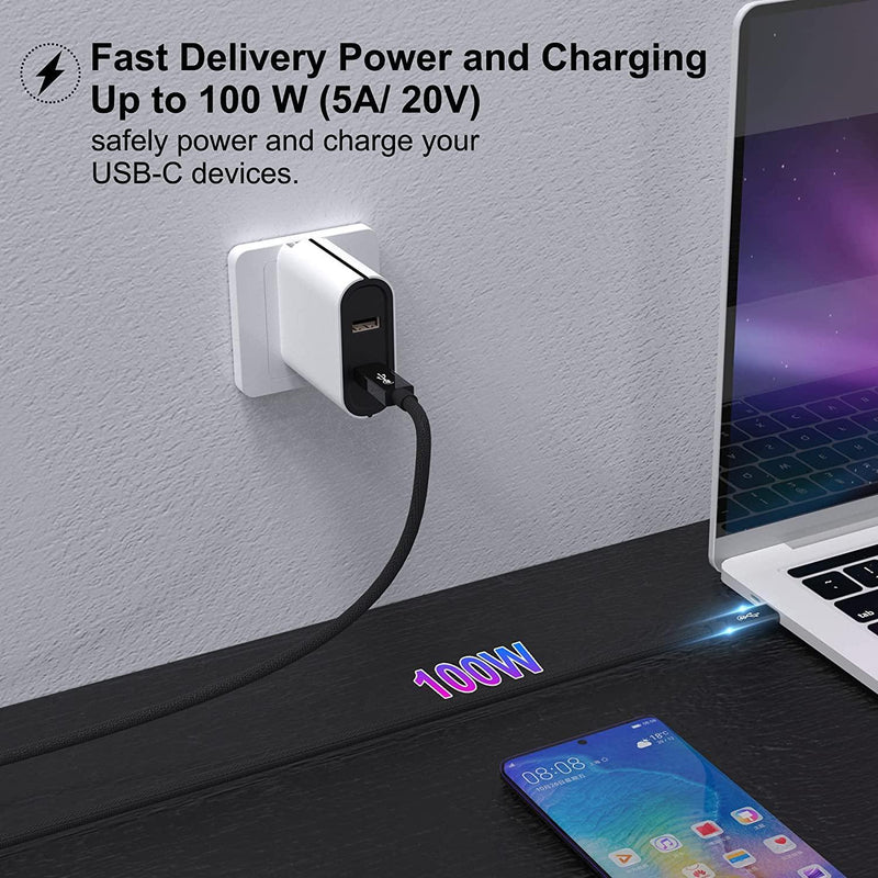 NÖRDIC USB4 kabel 1,5m 40Gbps data 8K video PD 100W kompatibel med Thunderbolt 3