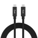 NÖRDIC USB4 kabel 1m 40Gbps data 8K video PD 100W kompatibel med Thunderbolt 3