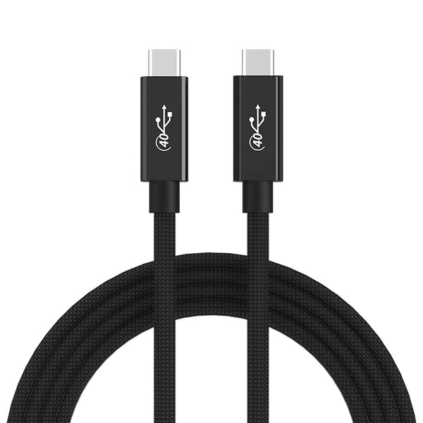 NÖRDIC USB4 kabel 2,5m 40Gbps data 8K video PD 100W kompatibel med Thunderbolt 3