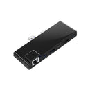 NÖRDIC USB 7-Port dockningstation för MicroSoft Surface Pro7 1xHDMI4k30Hz 2xUSB-A 5Gbps 1xUSB-C PD87W 1xRJ45 LAN och 1xTF och 1xSD