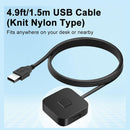 NÖRDIC USB A+C Fingeravtrycksläsare för Windows 10/11, Snabb matchande biometrisk fingeravtrycksläsare