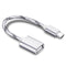 NÖRDIC USB-A OTG till USBC 3.1 Gen 1 adapter aluminium 15cm silver