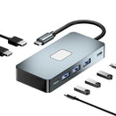 NÖRDIC USB-C 1 till 7 Dockningsstation 2xHDMI 4K30Hz, 3xUSB-A 3.1 5Gbps, 1xUSB-C 2.0 1xUSB-C PD100W