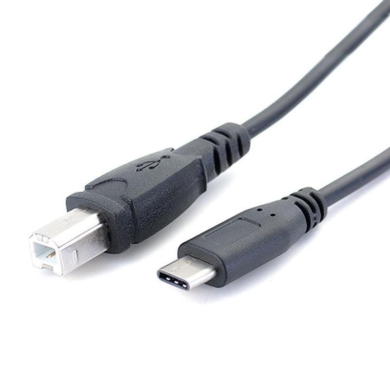 NÖRDIC USB-C 2.0 till USB 2.0 B datakabel 2m USB skrivarkabel