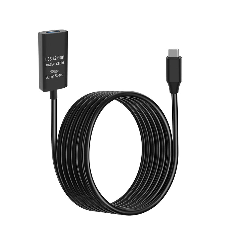 NÖRDIC 5m USB-C 3.2 GEN1 till USB-A 5Gbps Aktiv förlängningskabel