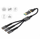 NÖRDIC USB-C/A hubb till 3xUSB-C