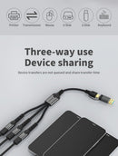 NÖRDIC USB-C/A hubb till 3xUSB-C