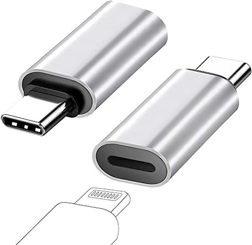 NÖRDIC USBC C hane till Lightning ho (Non MFI) adapter silver