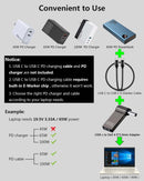 NÖRDIC USB-C DELL Laptop Charging Adapter 4.5 x 3.0mm 100W PD Power Charger Connector