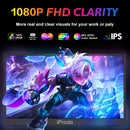 Portable Monitor 18.5 Inch 1080P 120Hz with Built-in Stand
