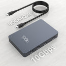 NÖRDIC USB-C Hubb 7 portar 3xUSB-C 3.2 10G 3xUSB-A 3.1 5G 1xUSB-C PD100W