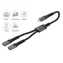 NÖRDIC USB-C Hubb till 1xUSB-C PD60W och 1xUSB-C