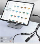 NÖRDIC USB-C Hubb till 1xUSB-C PD60W och 2xUSB-C