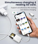 NÖRDIC USB-C+Lightning card Reader SD+MicroSD+USB-C PD30W UHS-I