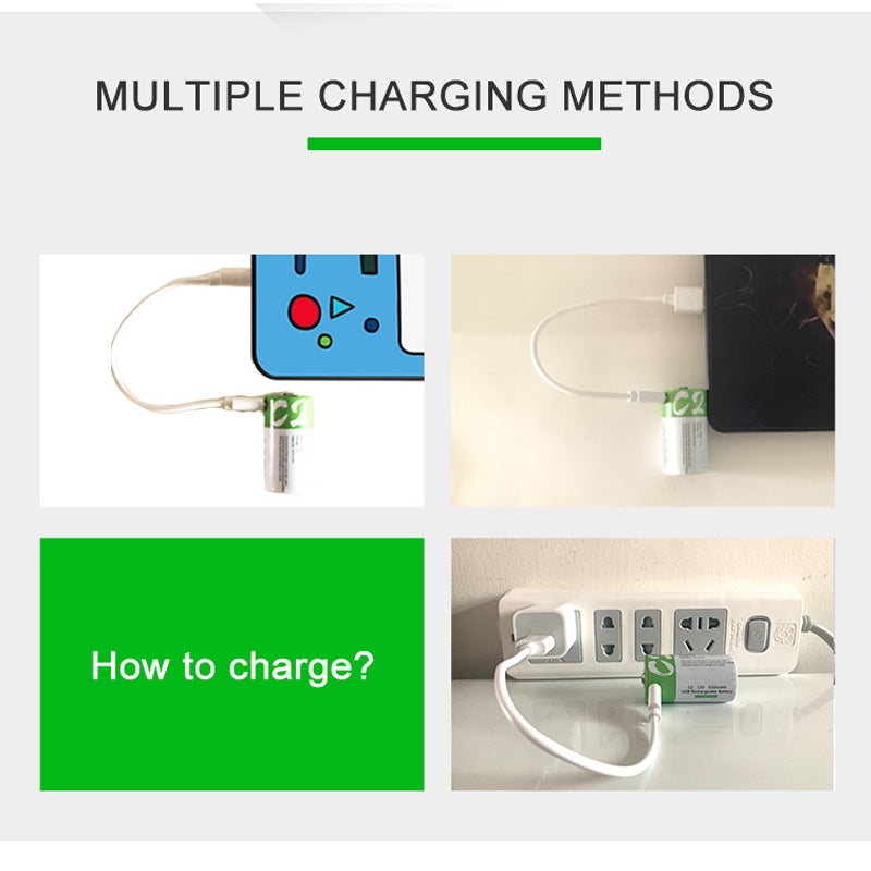 NÖRDIC USB-C Uppladdningsbara batterier 2-pack C/LR14