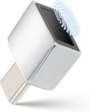 NÖRDIC USB-C Windows Hello Fingeravtrycksläsare för Windows 11/10, Säkerhetsenhet för inloggning på PC och bärbara datorer, Snabbt och säkert lås