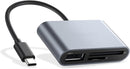 NÖRDIC USB-C kortläsare 1xSD 1xMicroSD 1xUSB-A