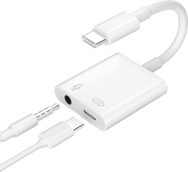 NÖRDIC USB-C till 3.5mm ljudadapter, USB-C hörlursadapter och PD 61W laddning