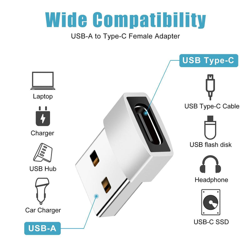 NÖRDIC USB C till OTG USB A adapter metal silver