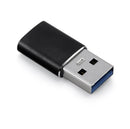 NÖRDIC USB C till OTG USB A adapter metal svart