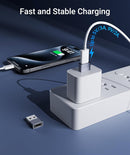 NÖRDIC USB C till OTG USB A mini adapter metal svart