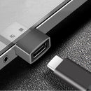 NÖRDIC USB C till OTG USB A mini adapter metal svart