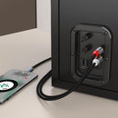 NÖRDIC USB-C till RCA ljudkabel 3m