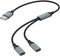 NÖRDIC USB Splitter USB-A till 2xUSB-C