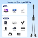 NÖRDIC USB Splitter USB-A till 2xUSB-C