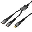 NÖRDIC USB-C Hubb till 1xUSB-C PD140W och 1xUSB-C