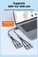 NÖRDIC USB Splitter USB-C till 3xUSB-C