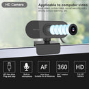 NÖRDIC USB Webcam Full HD 1080p 30fps med mikrofon roterbar 360grader bas och 45grader tilt 2MP