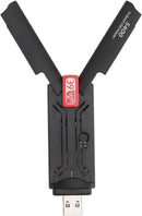 NÖRDIC USB-A WiFi-adapter, 5400 Mbps hög hastighet stabil USB3.0 trådlös nätverksadapter WiFi 6E, bärbar för stationär dator