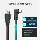 NÖRDIC VR Link kabel 7m USB3.2 Gen1 USB-C till A 5Gbps 3A snabb laddning Oculus Quest 2 Super Speed USB Link Cable