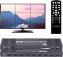 NÖRDIC Video Wall Controller 3x3, TV-väggprocessor, 4K@30Hz HDMI multi-skärm skarvningsprocessor med HDMI + DVI + USB-C ingång