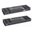 NÖRDIC Video Wall Controller 3x3, TV-väggprocessor, 4K@30Hz HDMI multi-skärm skarvningsprocessor med HDMI + DVI + USB-C ingång