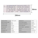 NÖRDIC Vikbart Bluetooth Tangentbord 66 tangenter  US Layout Vit