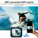 NÖRDIC Vattentät 4K Actionkamera 21 m med WiFi, EIS stabilisering och 2,1" IPS-skärm