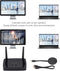 NÖRDIC Trådlöst HD 1080P Multimedia Interface Sändare och Mottagare Kit, Stöd för 5G och 2.4G Dual Band WiFi