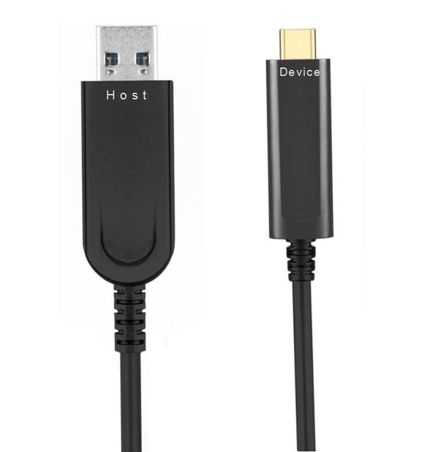 NÖRDIC active AOC Fiber 15m USB 3.2 SuperSpeed 10Gbps USB-C till USB A Data transmission only