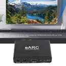 NÖRDIC eARC/ARC HDMI Ljud-Extractor, 24 bit 192 kHz volymkontroll, HDMI, RCA, optisk och 3,5 mm ljudutgång, för HDTV, högtalare och förstärkare