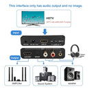 NÖRDIC eARC/ARC HDMI Ljud-Extractor, 24 bit 192 kHz volymkontroll, HDMI, RCA, optisk och 3,5 mm ljudutgång, för HDTV, högtalare och förstärkare
