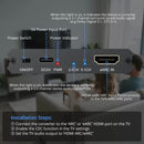 NÖRDIC eARC/ARC to Optical and RCA Audio Extractor, Supports 5.1/2.0 Channel Sound with Power Indicator